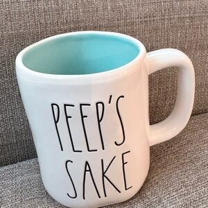 Rae Dunn White and Blue Peep's Sake Mug